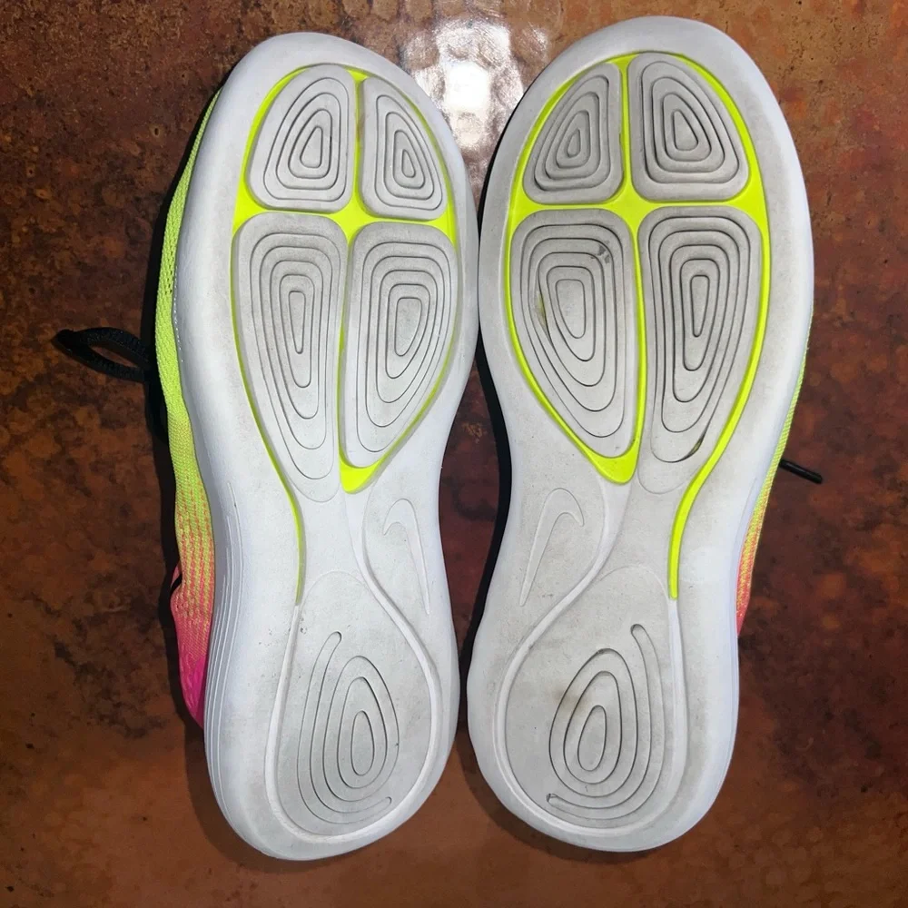 Womens Nike Lunarglide 8 SIZE 9 OC Unlimited Olympic Collection Pink/Yellow